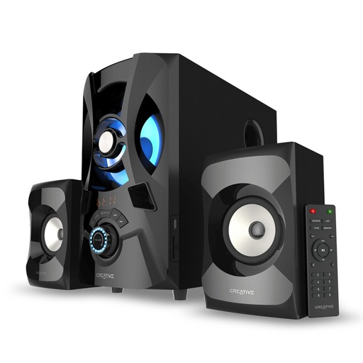 [AUD74372] Bocina para Computadora Creative Labs SBS E2900 Alámbrico Inalámbrico 2.1 60W RMS 3 Piezas 