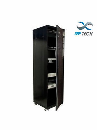 [CAB27220] Sbetech sbe-gnl42urp600 - gabinete de piso / 42 ur / puerta de cristal / profundidad 600 mm