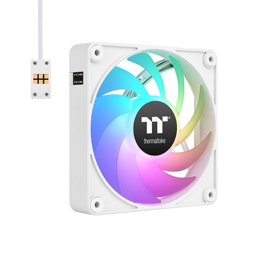 [CAB29362] Ventilador Thermaltake CT120 EX, 3x 120mm, 2000RPM, ARGB, Blanco