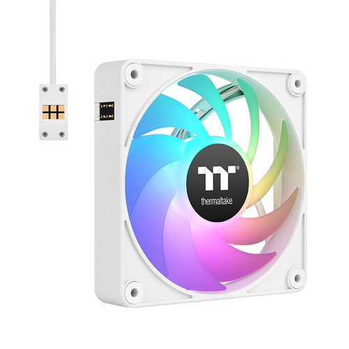 [CAB29363] Kit 3 Ventiladores Thermaltake Ct140 Ex Argb Sync, Conexion Magnetica, 140mm, Blanco