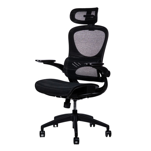 [OFF70737] Silla Ergonomica Ejecutiva Naceb NA-09S3 Malla Con Soporte Lumbar Con Descansabrazos Ajustables