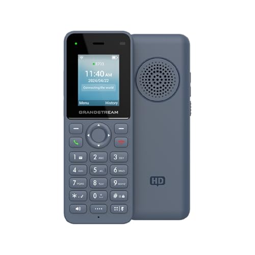 [TEL104674] Teléfono ip inalámbrico wi-fi, portátil, 2 líneas, 2 cuentas sip, voz hd, bluetooth, puerto usb tipo c