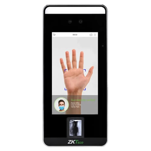 [SEC106476] Control de Acceso y Asistencia Biométrico ZKTeco SpeedFace-V5L 6.000 Usuarios 6.000 Huellas 6.000 Rostros RS-485 