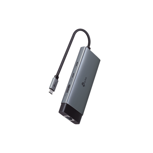 [ACC20122100] Adaptador hub 6 en 1, 1 puerto usb-c entrada, 1 puerto hdmi 4k, 1 puerto ethernet gigabit, 1 puerto usb-c y 2 puertos usb-a