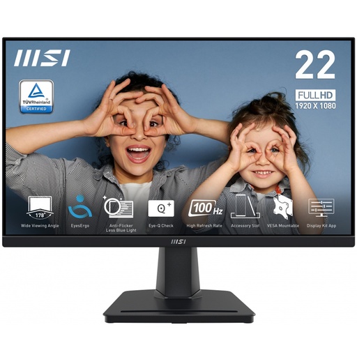 [ACC20122106] Monitor MSI Pro Mp225v LED 21.5" Full Hd 100 Hz HDMI DisplayPort