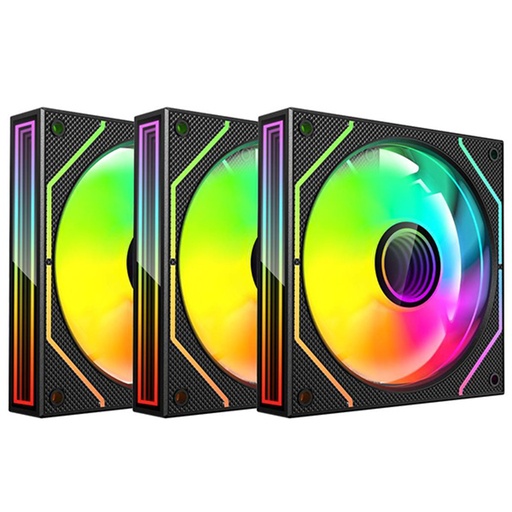 [COO100665] Kit Gamer 3 Ventiladores Xzeal XZ1115 ARGB 25dB 1200RPM 120mm