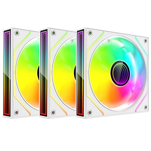 [COO100666] Kit Gamer 3 Ventiladores Xzeal XZ1115 ARGB 25dB 1200RPM 120mm