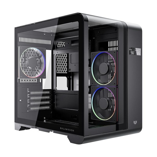 [CAB29396] Gabinete Balam Rush BR-941617 Tank Expert Curve 6400 Mini-Tower 3 Ventiladores ARGB