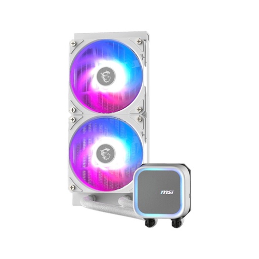 [COO100667] Enfriamiento Líquido Para CPU MSI MAG CORELIQUID A13 240 WHITE 2x 120mm Hasta 2000RPM