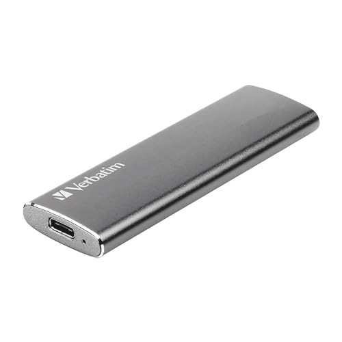 [SNR89010] Unidad de estado solido ssd externo verbatim vx500 1tb, usb-c, usb-a, 500mb/s, 440mb/s, plata