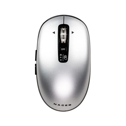 [KNM182778] Mouse Naceb LS1, Inalámbrico, Óptico, 3.200DPI, Bluetooth, Gris