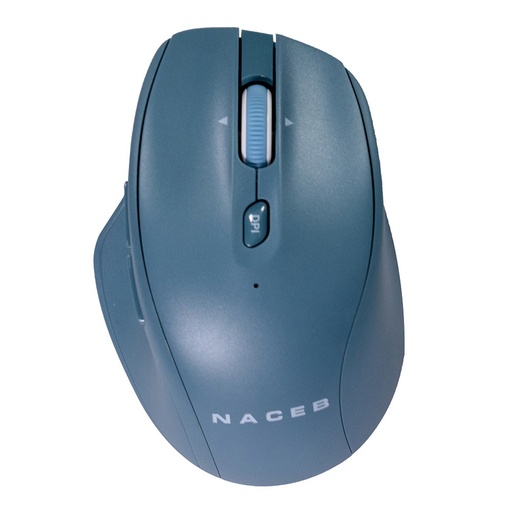 [KNM182779] Mouse Dual Inalambrico Naceb NA-0139A USB 2.4 Bluetooth 1600 DPI Con 5 Botones
