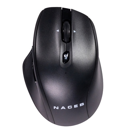 [KNM182789] Mouse Dual Inalambrico Naceb NA-0139N USB 2.4 Bluetooth 1600 DPI Con 5 Botones