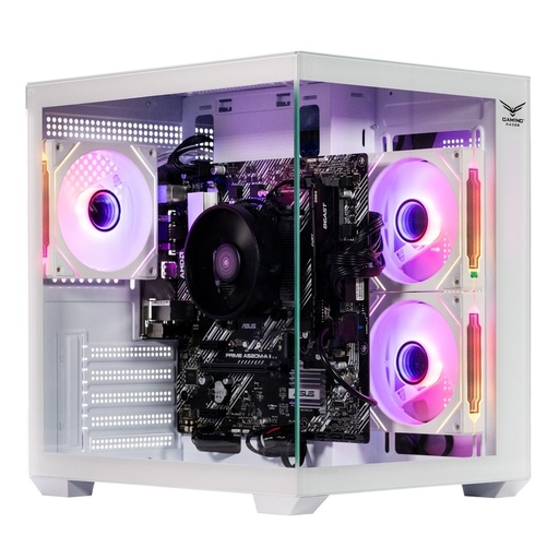 [CAB29407] Gabinete Gamer Naceb NA-0636B Mini-Pecera m-ATX Ventana 3x Ventiladores ARGB