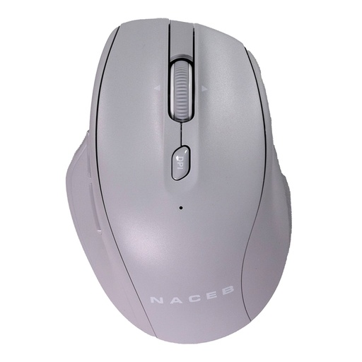[KNM182792] Mouse Dual Inalambrico Naceb NA-0139G USB 2.4 Bluetooth 1600 DPI Con 5 Botones