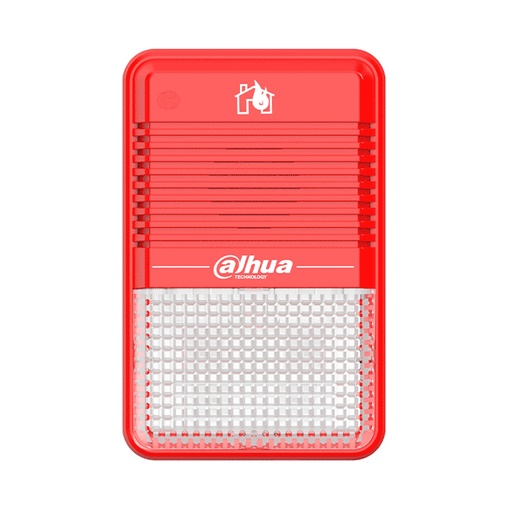 [SEC106730] Estrobo Sirena Convencional Dahua DHI-HY-C151 75 dB(A) a 3 m Cumple con Norma: EN54-3:2014 EN54-23:2010  2 Hilos