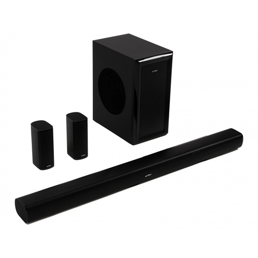 [AUD74467] Barra de Sonido con Subwoofer Acteck Dynamic Stage BS700 Bluetooth Alámbrico/Inalámbrico 5.1 Canales 180W RMS