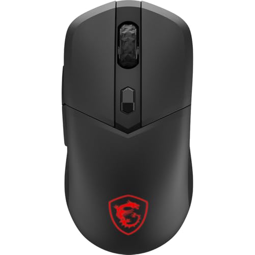 [KNM182804] Mouse msi versa 300, optico, 6 botones, 8000 dpi, rf wireless, bluetooth, usb-c, negro
