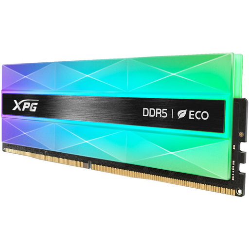 [SNR89035] Kit de memerias ram xpg lancer neon rgb, ddr5, 2x16 gb, 7200 mt/s, 60% rgb area, negro/neon