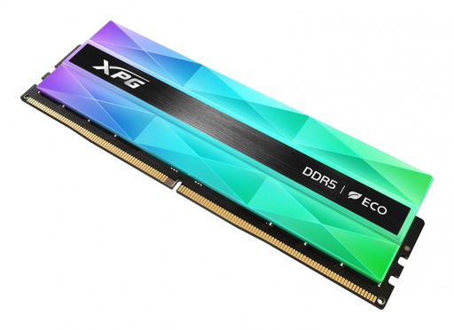 [SNR89037] Memoria ram xpg lancer neon rgb, ddr5, 1x16 gb, 6400 mt/s, negro/neon