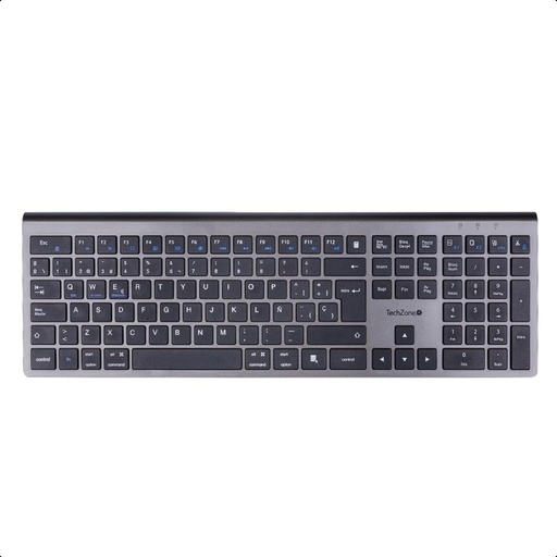 [KNM182818] Teclado Techzonet ZACTCB01 Inalambrico Bluetooth Recargable USB C 