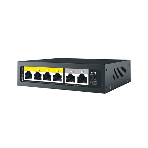 [NET303371] Switch Netis Gigabit Ethernet 10/100/1000 Mbps P106 6 Puertos Puertos SFP Puertos SFP+Puertos QSFP28+Puertos QSFP+ 100W 2 Gbit/s 2000 Entradas No Administrable 