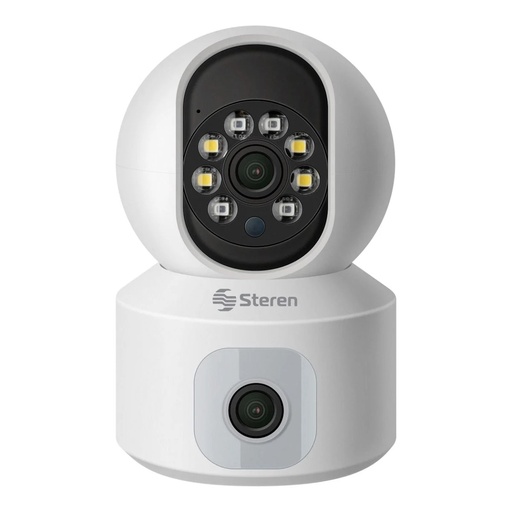 [ELE35603] Cámara CCTV STEREN Doble Lente 2MP/VGA 92° WiFi con Detección de Movimiento