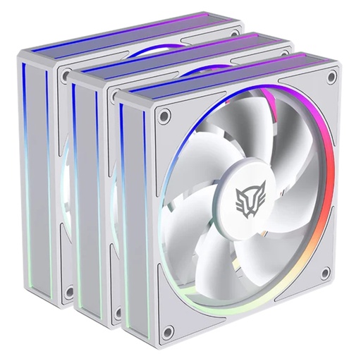 [COO100683] Kit 3 Ventiladores Para PC Eolox Bora EXB85 120 mm 600-1600 RPM PWM 4 pin + Aurea RGB 