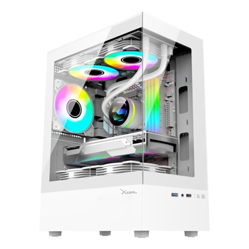 [CAB29428] Gabinete Xzeal X-zynergy Soporta M-atx/itx 1x USB 1.0 1x USB 3.0 3x Ventiladores RGB