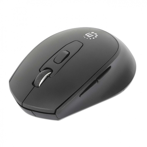 [KNM182826] Mouse Manhattan Óptico 190343, Inalámbrico, RF Inalámbrico, 1600 DPI, Negro
