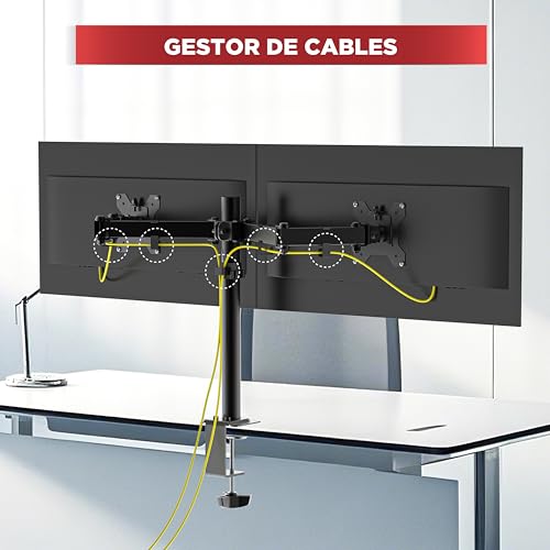 [ACC20122282] Brazo para dos monitores naceb na-0211 - brazo para dos monitores na-0211 negro ds1703be modelo: na-0211