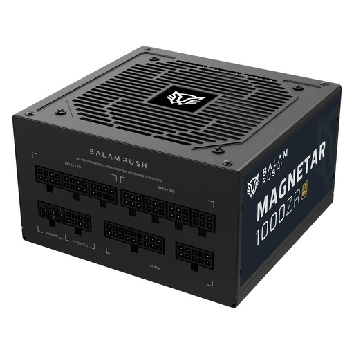 [POW55214] Fuente de Poder Balam Rush Magnetar 1000ZR 80 PLUS Gold ATX, Modular, 24-pin ATX, 12VHPWR, 120mm, 1000W