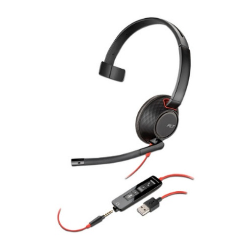 [AUD74510] Monoaural con Micrófono Poly Blackwire 5210 Alámbrico USB A