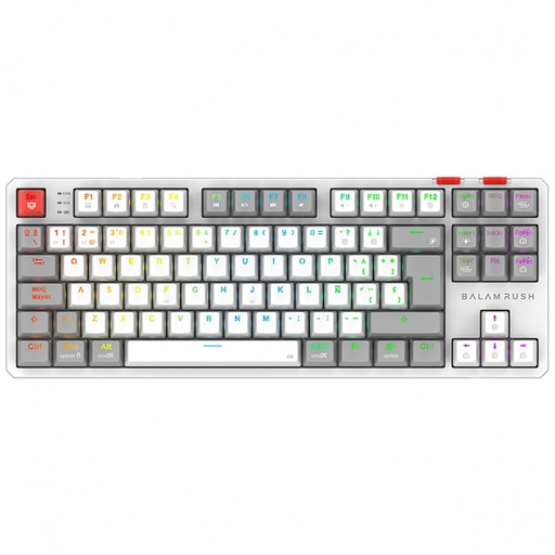 [ACC20122316] Teclado Mecánico Gamer Balam Rush Level Pro GK990 LED RGB TKL Outemu Red Inalámbrico RF Inalámbrico/Bluetooth Español