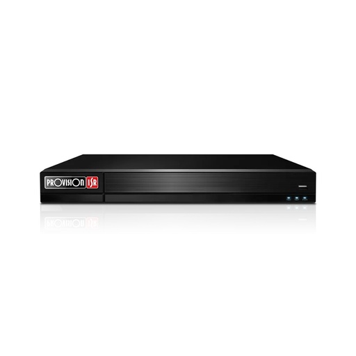 [SEC107045] NVR de 16 Canales Provision-ISR NVR12-16400PFAN(1U) Para 2 Discos Duros máx. 20TB 2x USB 2.0 16x RJ-45 
