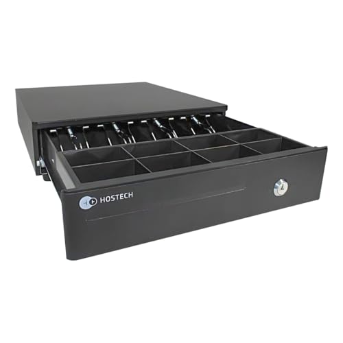 [POS1060] Cajon de dinero stylos htposcd1b hostech ht-300 4*billetes 8*monedas cable rj11 acero negro