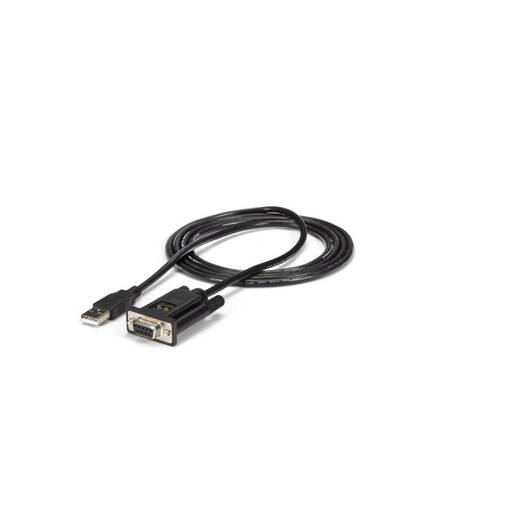 [ACC698197] Cable adaptador de 1 puerto usb a módem nulo null serial db9 rs232 dce con ftdi - 1x usb a macho - 1x db9 hembra - startech.com 