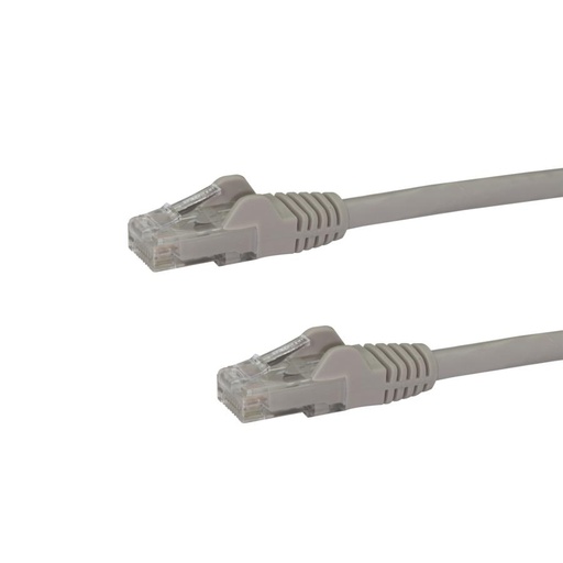 [NET1748] Cable de 10m gris de red gigabit cat6 ethernet rj45 sin enganche - cable patch snagless macho a macho - startech.com mod. n6patc