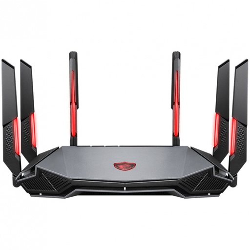 [NET303550] Router MSI Radix AXE6600 Wifi 6E Tri-Band Gaming Router 6GHz 6600MBPs 4 Core 1.8GHz 6 Antenas