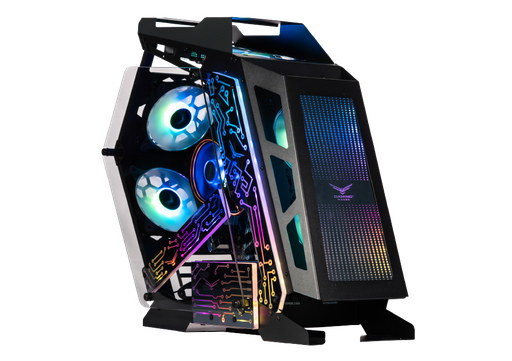 [CAB29443] Gabinete Naceb Olympian, Midi-Tower, Micro-ATX/Mini-ITX, USB 2.0/3.0, sin Fuente, 3 Ventiladores Instalados, Negro