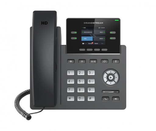 [TEL350] Teléfono IP Grandstream GRP-2612P Con Pantalla 2.4" Alámbrico 2 Líneas 4 Teclas Programables Altavoz