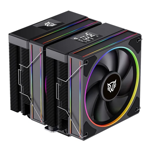 [COO100751] Enfriamiento de Aire Balam Rush Heliux Pro HEX75 Doble Disipador Display Digital ARGB TDP 270W