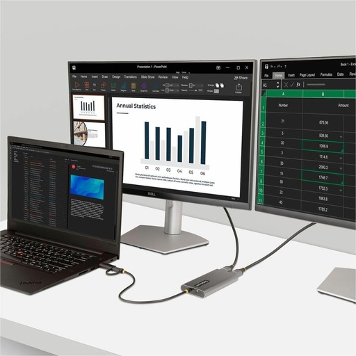 [WIR88650] Adaptador usb-c a hdmi doble 4k a 60hz pd de 100w tipo c