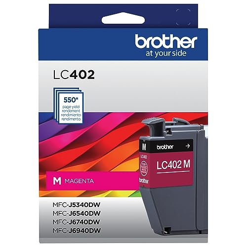 [PRI41634] Cartucho De Tinta Brother Lc402m Magenta Rinde 550 Páginas