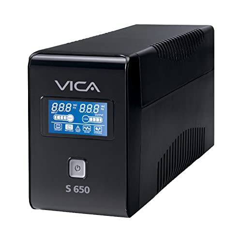 [POW55297] Vica s650 nobreak 650va/360w pantalla lcd 8 tomas