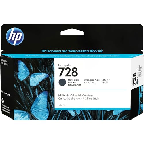 [PRI41672] Tinta hp designjet 728 lf 130ml color negro mate