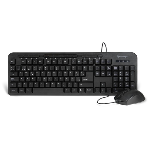 [KNM180393] Kit De Teclado Y Mouse Vorago KM-107 USB Teclas Multimedia Resolucion 1000dpi