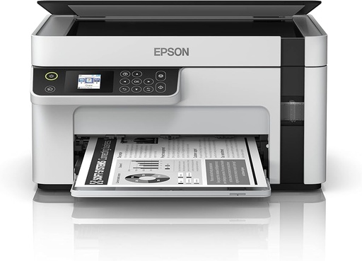 [PRI41763] Multifuncional Epson EcoTank M2120 Blanco y Negro Inyección Tanque de Tinta Inalámbrico Impr Scan Copiad