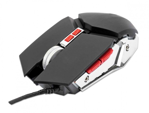 [KNM180402] Mouse Óptico Gaming Manhattan 179348 7 Botones USB 3200DPI LED