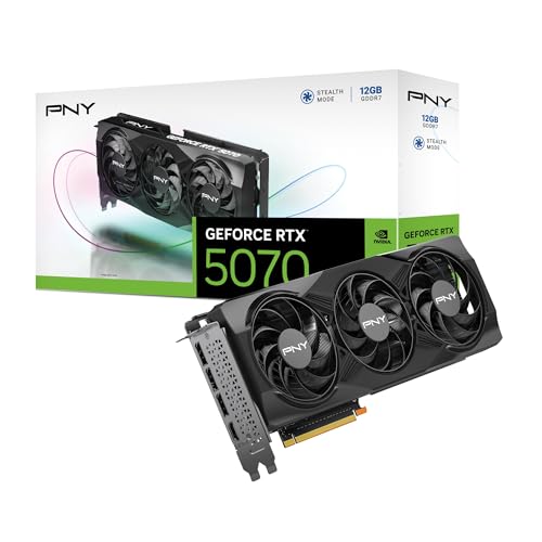 [VID70993] Pny geforce rtx5070 12gb tarjeta gráfica pny geforce rtx 5070 triple fan oc 12g vcg507012tfxpb1 -